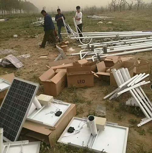 营口农村太阳能路灯案例